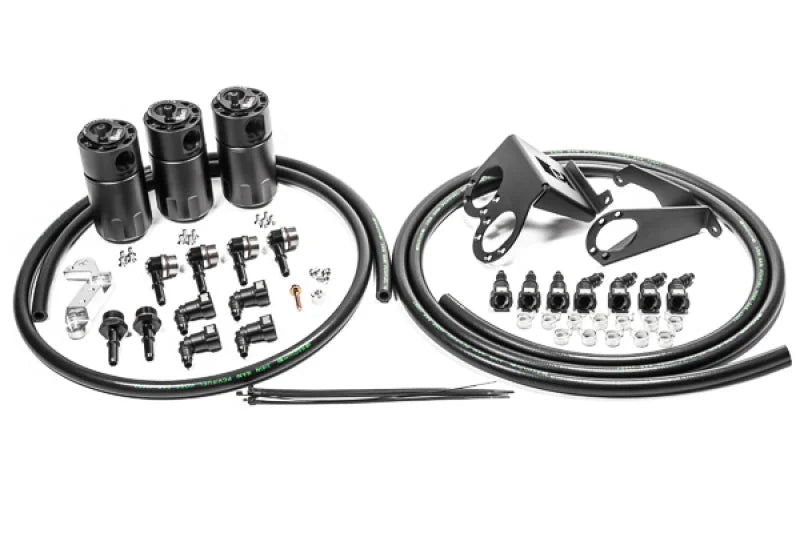 Radium 14-19 Chevrolet Corvette LT1 CCV Fluid Lock Triple Catch Can Kit - Main Product View