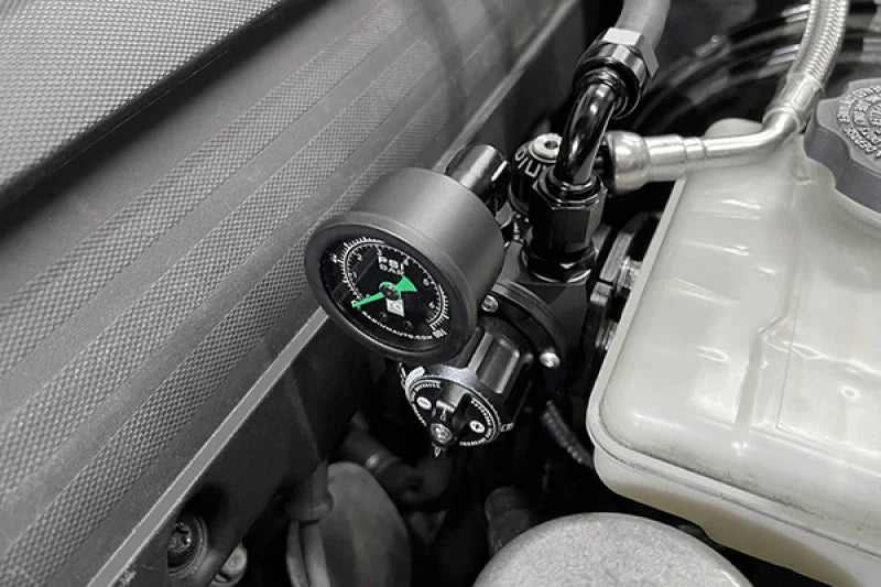 Radium 14-19 Chevrolet Corvette (M/T & A/T Transmissions) Fuel Pressure Regulator Mount - Side View
