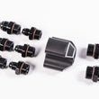Load image into Gallery viewer, Radium Engineering 3 Into 1 Distribution Block w/ Fittings
