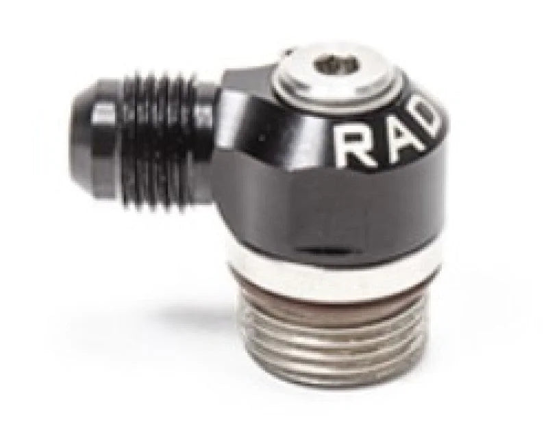 Radium Engineering 8AN ORB Banjo To 8an Male Adapter Fitting - Side View