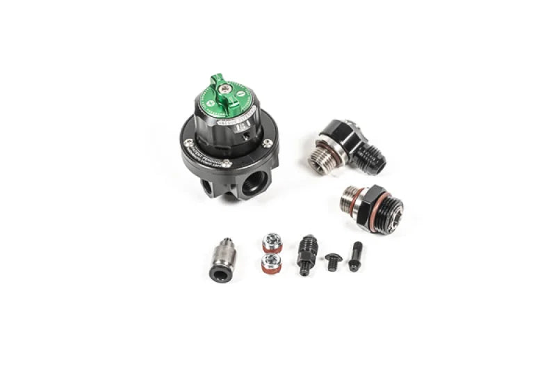 Radium Engineering Direct Mount Regulator (DMR), 8AN ORB - Green - Main Product View