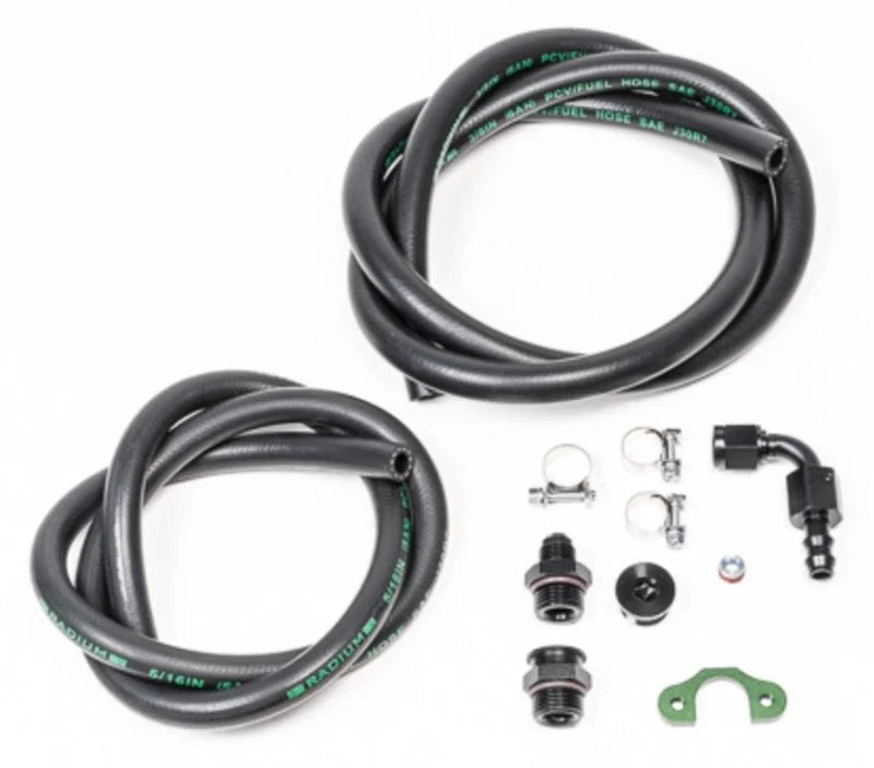 Radium Nissan RB26DETT Fuel Rail Plumbing Kit - Side View