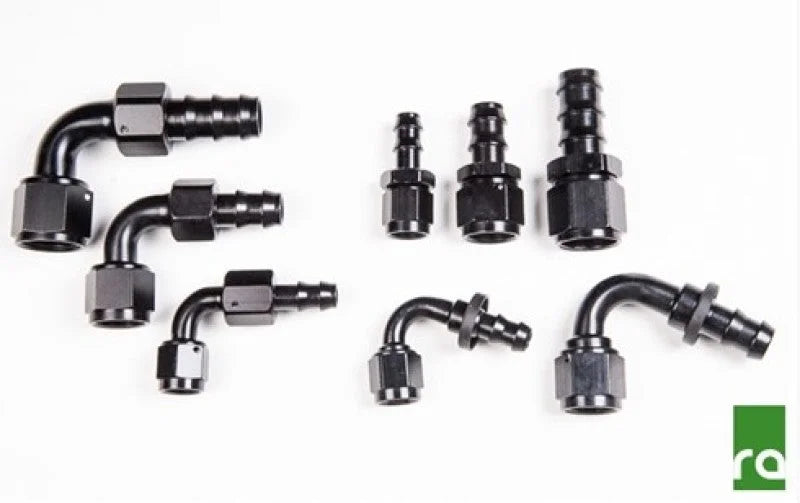 Radium Pushlok Hose End 10AN 60deg - Side View
