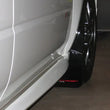 Load image into Gallery viewer, Rally Armor 02-07 Subaru WRX/STI/RS/2.5i (Wagons Req. Mod.) Black UR Mud Flap w/Red Logo - Side View