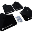 Load image into Gallery viewer, Rally Armor 02-07 Subaru WRX/STI/RS/2.5i (Wagons Req. Mod.) Black UR Mud Flap w/White Logo - Main Product View