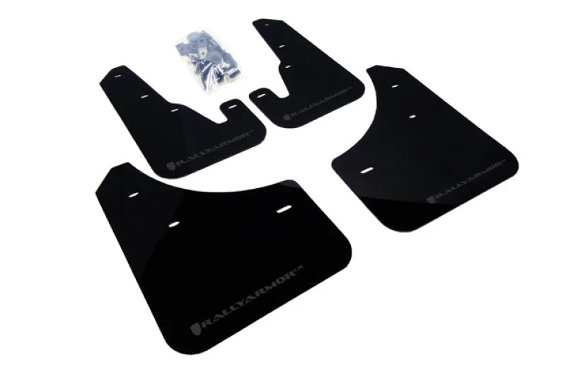 Rally Armor 04-09 Mazda3/Speed3 Black UR Mud Flap w/ Grey Logo - Main Product View