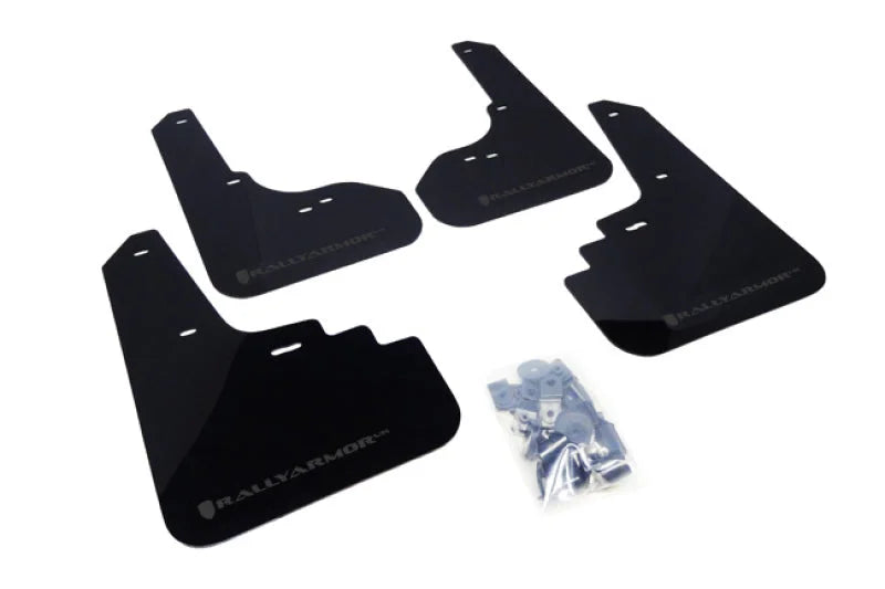 Rally Armor 05-09 Subaru Legacy / Outback Black UR Mud Flap w/Grey Logo - Main Product View