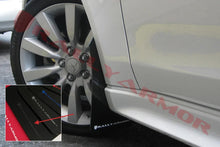 Load image into Gallery viewer, Rally Armor 07-17 Mitsubishi Lancer Black UR Mud Flap w/ Grey Logo - Side View