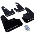 Load image into Gallery viewer, Rally Armor 07-17 Mitsubishi Lancer Black UR Mud Flap w/ White Logo - Main Product View