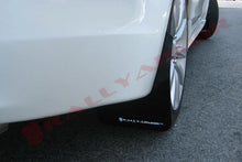 Load image into Gallery viewer, Rally Armor 07-17 Mitsubishi Lancer Black UR Mud Flap w/ White Logo - Side View