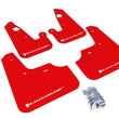 Load image into Gallery viewer, Rally Armor 07-17 Mitsubishi Lancer Red UR Mud Flap w/ White Logo - Main Product View
