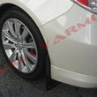 Load image into Gallery viewer, Rally Armor 08-10 Subaru WRX / 08-11 Impreza 2.5i (Hatch/Sedan) Black UR Mud Flap w/Grey Logo - Side View