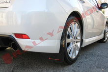 Load image into Gallery viewer, Rally Armor 08-10 Subaru WRX / 08-11 Impreza 2.5i (Hatch/Sedan) Black UR Mud Flap w/Red Logo - Side View