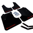 Load image into Gallery viewer, Rally Armor 08-10 Subaru WRX / 08-11 Impreza 2.5i (Hatch/Sedan) Black UR Mud Flap w/White Logo - Main Product View