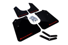 Load image into Gallery viewer, Rally Armor 08-10 Subaru WRX / 08-11 Impreza 2.5i (Hatch/Sedan) Black UR Mud Flap w/White Logo - Main Product View