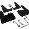 Load image into Gallery viewer, Rally Armor 08-11 Subaru STI (Hatch Only) / 11-14 WRX (Hatch Only) Black UR Mud Flap w/Red Logo - Main Product View