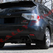 Load image into Gallery viewer, Rally Armor 08-11 Subaru STI (Hatch Only) / 11-14 WRX (Hatch Only) Black UR Mud Flap w/Red Logo - Back View