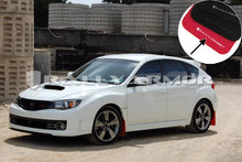Load image into Gallery viewer, Rally Armor 08-11 Subaru STI (Hatch Only) / 11-14 WRX (Hatch Only) Red UR Mud Flap w/White Logo - Side View