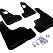 Load image into Gallery viewer, Rally Armor 08-17 Mitsubishi EVO X Black UR Mud Flap w/ Grey Logo - Main Product View