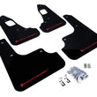 Load image into Gallery viewer, Rally Armor 08-17 Mitsubishi EVO X Black UR Mud Flap w/ Red Logo - Main Product View