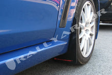 Load image into Gallery viewer, Rally Armor 08-17 Mitsubishi EVO X Black UR Mud Flap w/ Red Logo - Side View