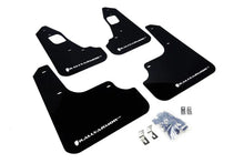 Load image into Gallery viewer, Rally Armor 08-17 Mitsubishi EVO X Black UR Mud Flap w/ White Logo - Main Product View