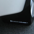 Load image into Gallery viewer, Rally Armor 08-17 Mitsubishi EVO X Black UR Mud Flap w/ White Logo - Side View
