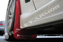 Load image into Gallery viewer, Rally Armor 08-17 Mitsubishi EVO X Red UR Mud Flap w/ White Logo - Side View