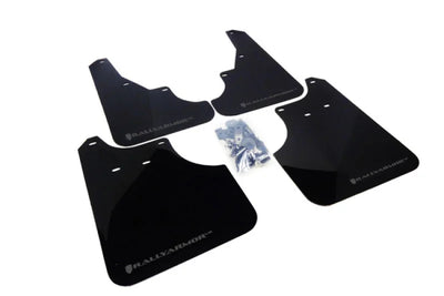 Rally Armor 09-13 Subaru Forester Black UR Mud Flap w/ Grey Logo - Main Product View