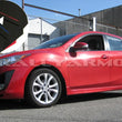 Load image into Gallery viewer, Rally Armor 10-13 Mazda3/Speed3 (Hatch/Sedan) Black UR Mud Flap w/Red Logo - Side View