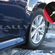 Load image into Gallery viewer, Rally Armor 10-14 Subaru Legacy Black UR Mud Flap w/ Silver Logo - Side View