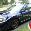 Load image into Gallery viewer, Rally Armor 11-14 Subaru WRX/STI (Sedan Only) Black UR Mud Flap w/Grey Logo - Side View