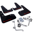 Load image into Gallery viewer, Rally Armor 11-14 Subaru WRX/STI (Sedan Only) Black UR Mud Flap w/Red Logo - Main Product View
