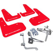 Load image into Gallery viewer, Rally Armor 11-14 Subaru WRX/STI (Sedan Only) Red UR Mud Flap w/White Logo - Main Product View