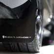 Load image into Gallery viewer, Rally Armor 12-16 Subaru Impreza 4D/5D Black UR Mud Flap w/White Logo - Side View