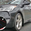 Load image into Gallery viewer, Rally Armor 12-18 Hyundai Veloster Black UR Mud Flap w/ Red Logo - Side View