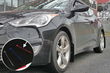 Load image into Gallery viewer, Rally Armor 12-18 Hyundai Veloster Black UR Mud Flap w/ Red Logo - Side View