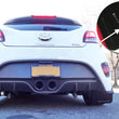 Load image into Gallery viewer, Rally Armor 12-18 Hyundai Veloster Black UR Mud Flap w/ Silver Logo - Side View