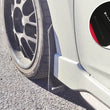 Load image into Gallery viewer, Rally Armor 12-18 Hyundai Veloster Black UR Mud Flap w/ White Logo - Side View