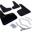 Load image into Gallery viewer, Rally Armor 12-19 Ford Focus ST / 16-19 RS Black Mud Flap w/Blue Logo - Main Product View