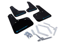 Load image into Gallery viewer, Rally Armor 12-19 Ford Focus ST / 16-19 RS Black UR Mud Flap w/Nitrous Blue Logo - Main Product View