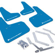 Load image into Gallery viewer, Rally Armor 12-19 Ford Focus ST / 16-19 RS Nitrous Blue UR Mud Flap w/White Logo - Main Product View