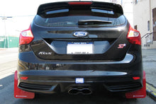 Load image into Gallery viewer, Rally Armor 12-19 Ford Focus ST / 16-19 RS Nitrous Blue UR Mud Flap w/White Logo - Side View