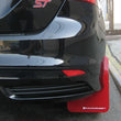 Load image into Gallery viewer, Rally Armor 12-19 Ford Focus ST / 16-19 RS Nitrous Blue UR Mud Flap w/White Logo - Back View