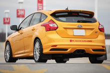 Load image into Gallery viewer, Rally Armor 12-19 Ford Focus ST / 16-19 RS Nitrous Blue UR Mud Flap w/White Logo - Installation View