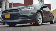 Load image into Gallery viewer, Rally Armor 13-16 Dodge Dart Black UR Mud Flap w/ White Logo - Back View