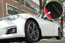 Load image into Gallery viewer, Rally Armor 13-17 Subaru BRZ/Toyota FR-S Black UR Mud Flap w/Grey Logo - Side View