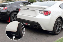 Load image into Gallery viewer, Rally Armor 13-17 Subaru BRZ/Toyota FR-S Black UR Mud Flap w/White Logo - Side View