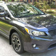 Load image into Gallery viewer, Rally Armor 13-17 Subaru Crosstrek XV Black Mud Flap w/Orange Logo - Back View