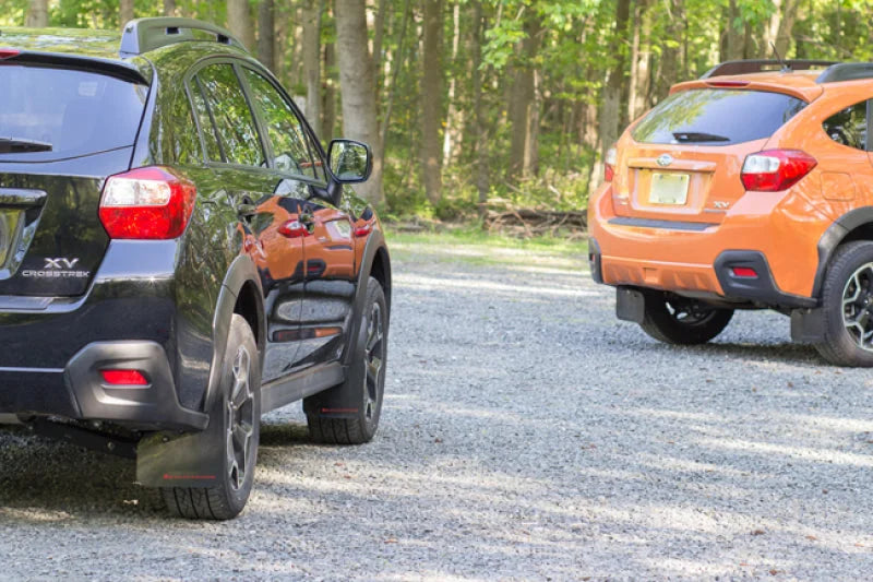 Rally Armor 13-17 Subaru Crosstrek XV Black UR Mud Flap w/Grey Logo - Additional View 6